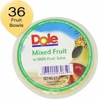 Mängden socker i Mixed fruits