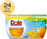 Mängden socker i Fruit bowls mandarin oranges in juice