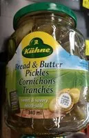 Mängden socker i Cornichons tranchés