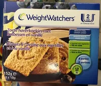 Mängden socker i Biscuits à l'avoine aux myrtilles et à la vanille