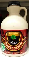 Mängden socker i 100% pure maple syrup