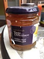 Mängden socker i Three Fruit Marmalade
