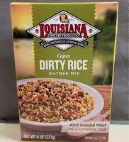 Mängden socker i Louisiana fish fry products Cajun dirty rice entrée mix