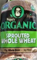 Mängden socker i Organic sprouted whole wheat