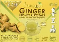 Mängden socker i Lemon Ginger Honey Crystals