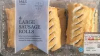 Mängden socker i Large Sausage Rolls