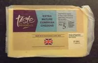 Mängden socker i Extra mature Cumbrian cheddar