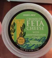 Mängden socker i Crumbled feta cheese