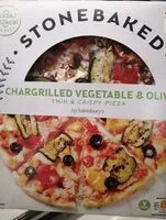 Mängden socker i Stonebaked Chargrilled Vegetable and Olive Thin and Crispy Pizza