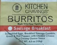 Mängden socker i Sausage Breakfast Burrito