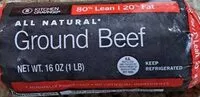 Mängden socker i All natural ground beef