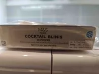 Mängden socker i Cocktail blinis