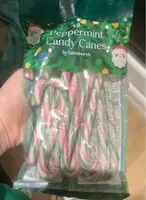 Mängden socker i Peppermint candy canes