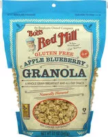 Mängden socker i Bob's red mill, granola, apple blueberry, apple blueberry