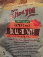 Mängden socker i Organic rolled oats whole grain