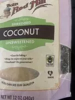 Mängden socker i Shredded unsweetened coconut