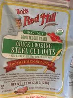 Mängden socker i 100% whole grain quick cooking steel cut oats