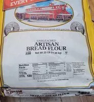 Mängden socker i Bob's Red Mill Artisan Bread Flour