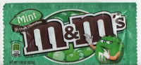 Mängden socker i M &M'S Mint - M &M'S à La Menthe Et Chocolat Noir