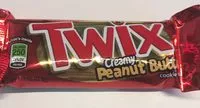 Mängden socker i Twix Creamy Peanut Butter