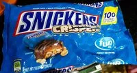 Mängden socker i Snickers, fun size crisper
