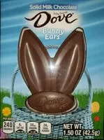 Mängden socker i Dove Solid Milk Chocolate Bunny Ears