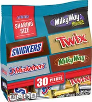 Mängden socker i Chocolate favorites snickers