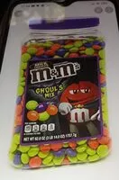 Mängden socker i Mm's milk chocolate ghoul's mic candies