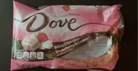 Mängden socker i Dove  White Chocolate Strawberry & Creme
