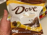 Mängden socker i Dove milk chocolate & caramel