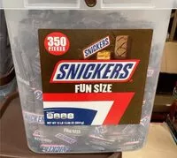 Mängden socker i Snickers fun size