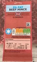 Mängden socker i Beef mince