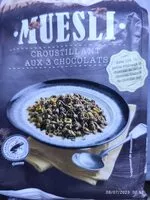 Mängden socker i Muesli croustillant aux 3 chocolats