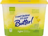 Mängden socker i Light vegetable oil spread