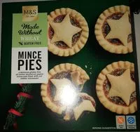 Mängden socker i Mince pies gluten free