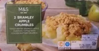 Mängden socker i 2Bramley apple crumbles