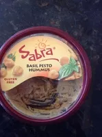 Mängden socker i Sabra, basil pesto hummus, basil