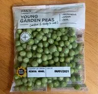 Mängden socker i Young garden peas