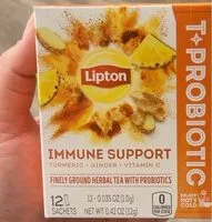 Mängden socker i Lipton immune support Tea