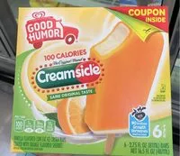 Mängden socker i Creamsicle vanilla flavored low fat ice cream