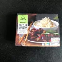 Mängden socker i Beef in black  bean with  rice