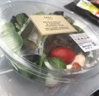 Mängden socker i Mozzarella & Santini tomato side