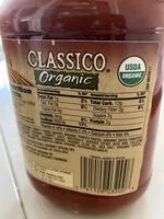 Socker och näringsämnen i Classico organic