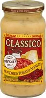 Mängden socker i Sundried tomato alfredo pasta sauce