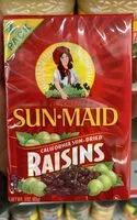Mängden socker i California sun dried raisins