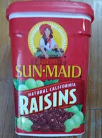 Mängden socker i Natural California Raisins
