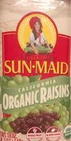 Mängden socker i California Organic Raisins