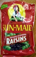 Mängden socker i California sun-dried Raisins