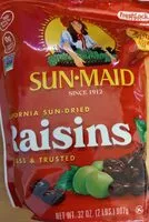 Mängden socker i California Sun-Dried Raisins