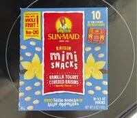 Mängden socker i Rasin mini snacks vanilla yogurt covered